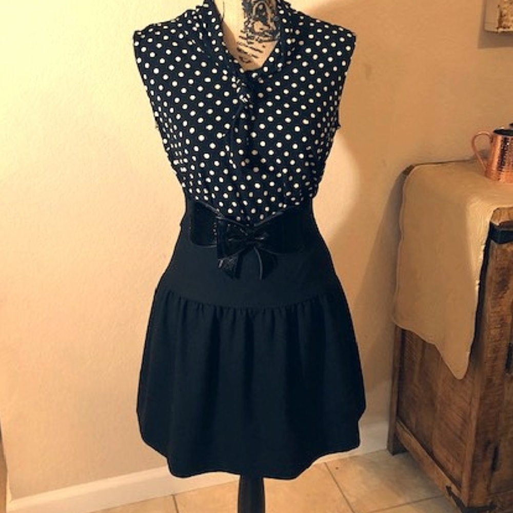 Red Valentino Black Mini Skirt